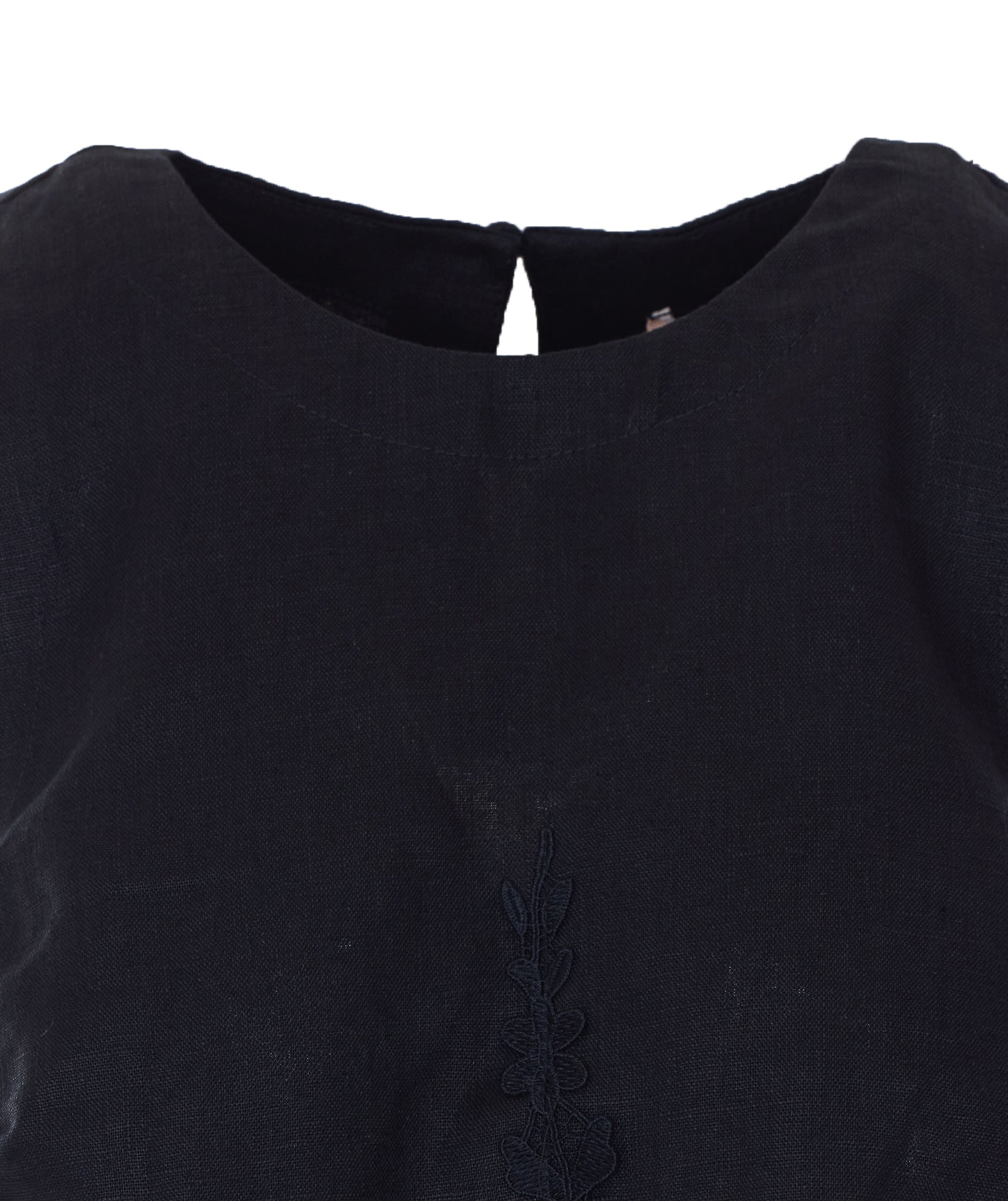 Twin-Set Top Black Linen