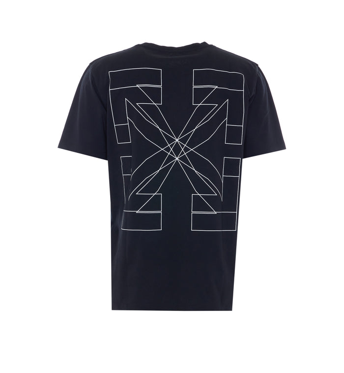 Off White T-Shirts And Polos Black Cotton