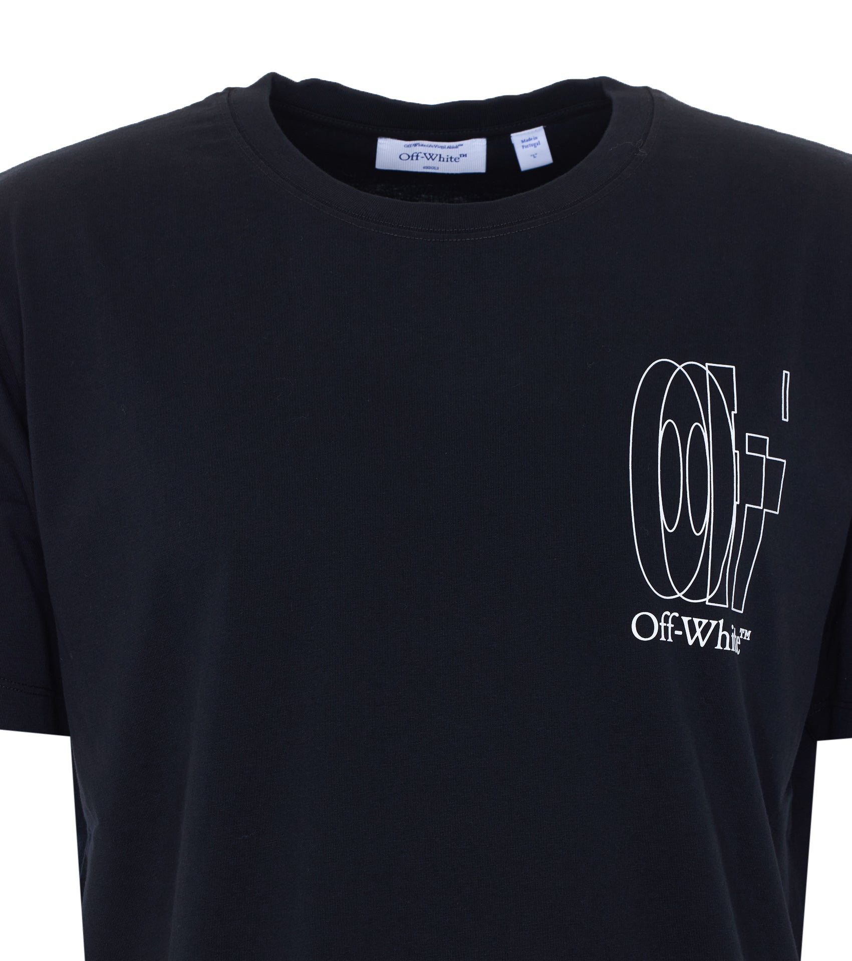 Off White T-Shirts And Polos Black Cotton