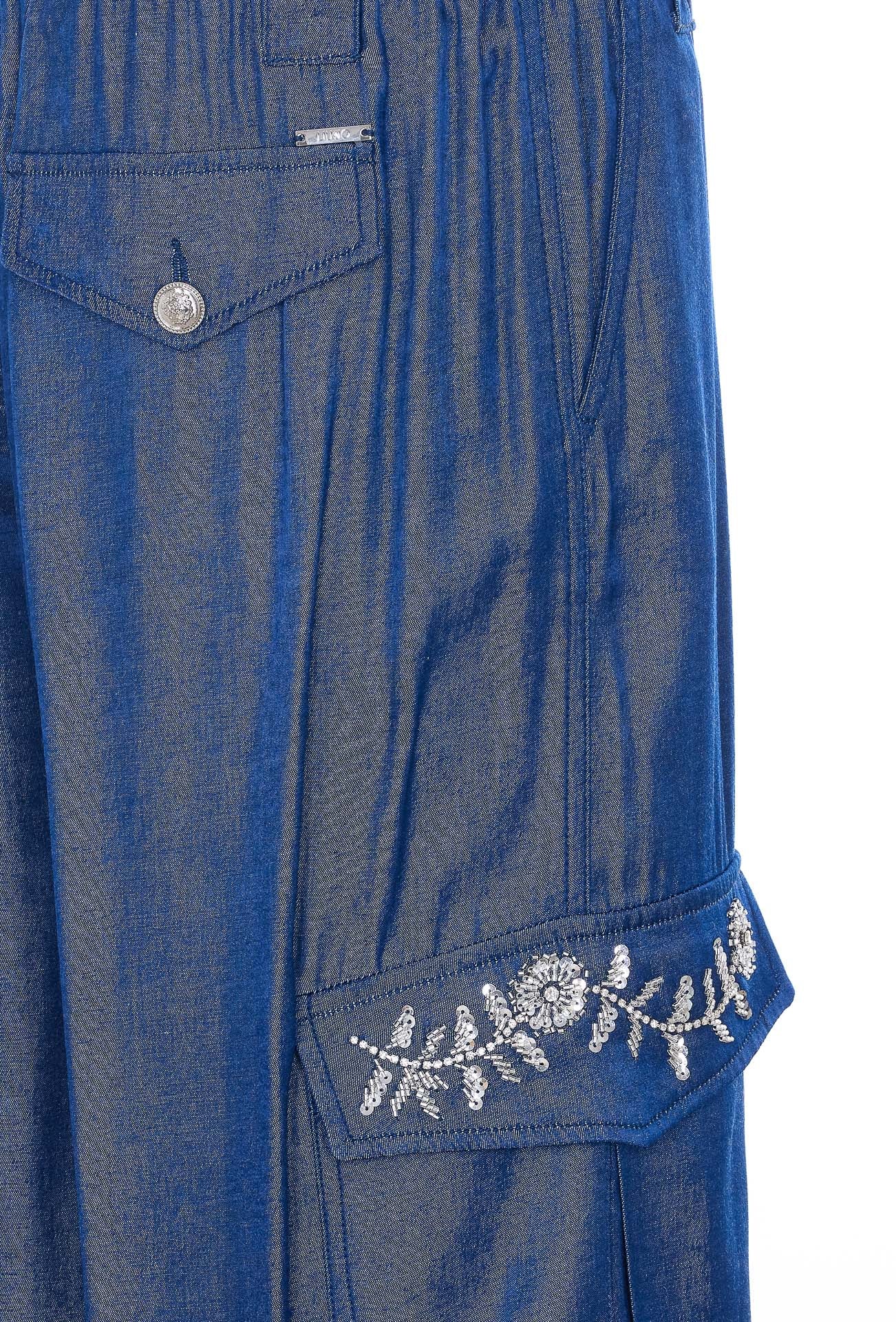 Liu Jo Trousers Blue Polyester