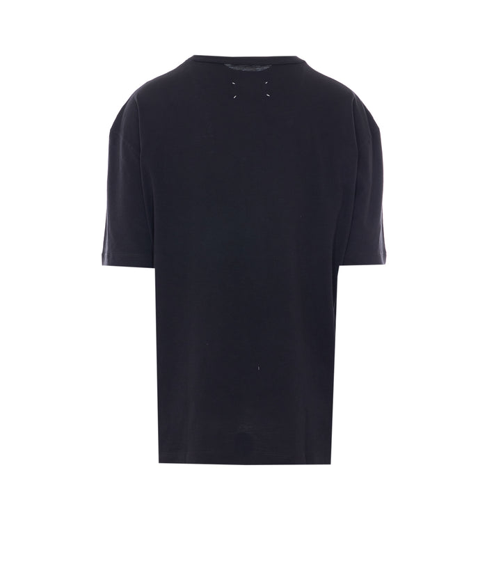 Maison Margiela T-Shirts And Polos Black Cotton