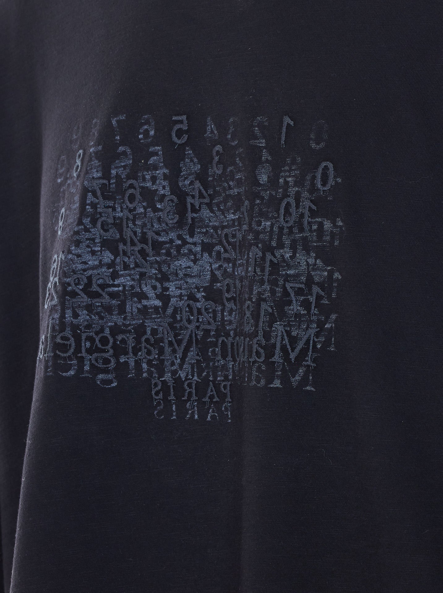 Maison Margiela T-Shirts And Polos Black Cotton
