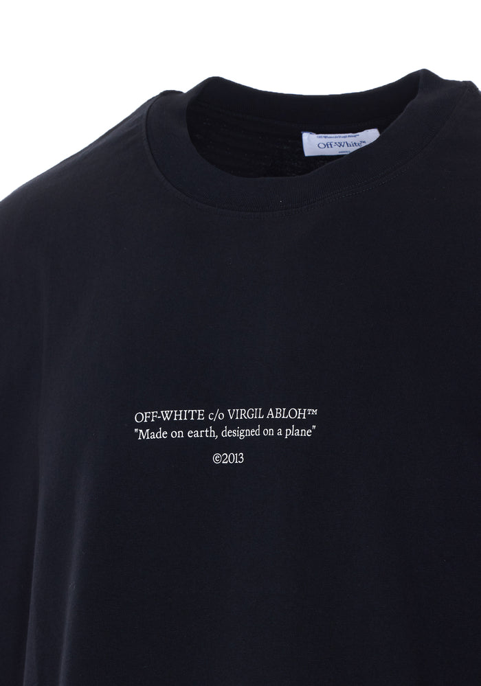 Off White T-Shirts And Polos Black Cotton