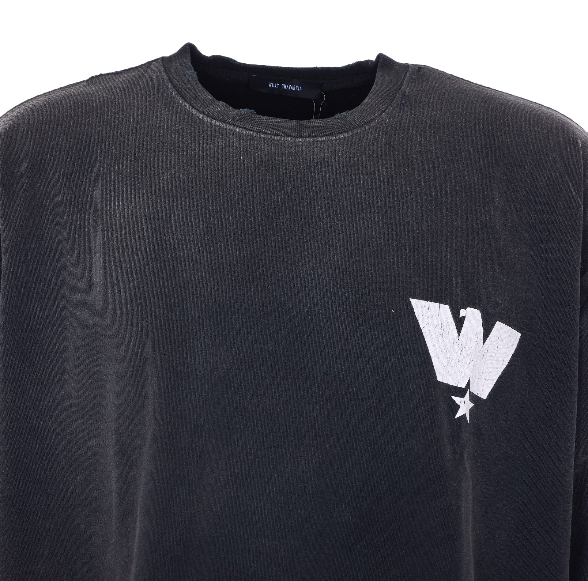 Willy Chavarria T-Shirts And Polos Black Cotton