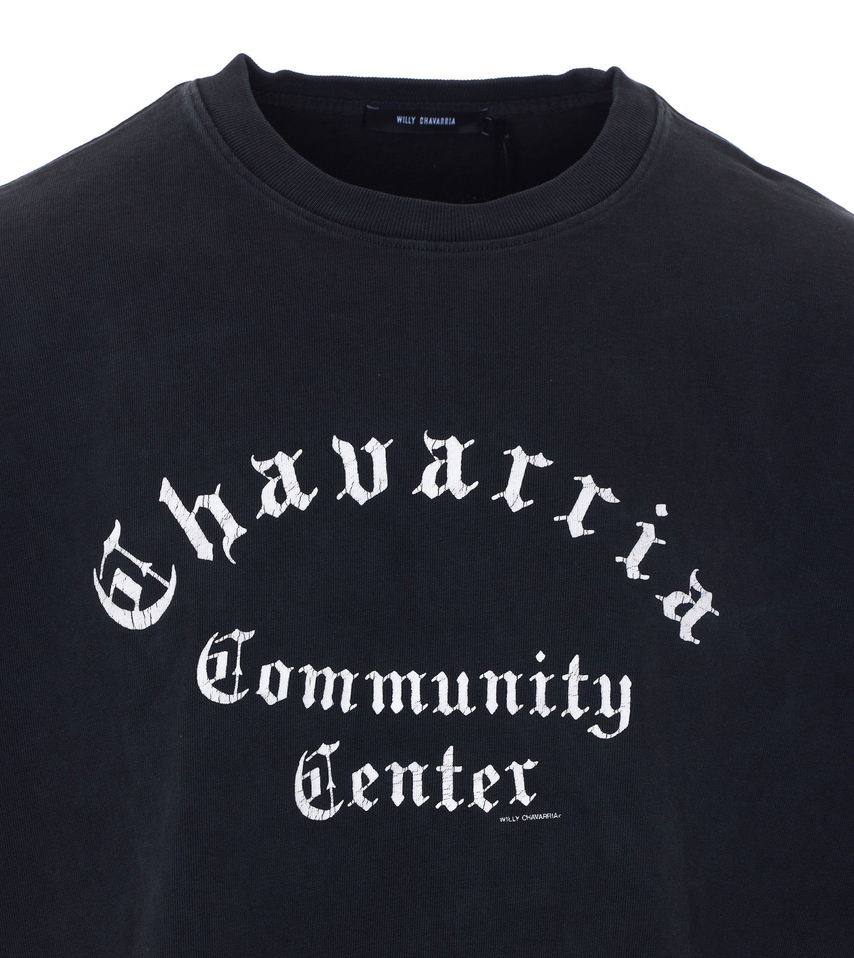Willy Chavarria T-Shirts And Polos Black Cotton