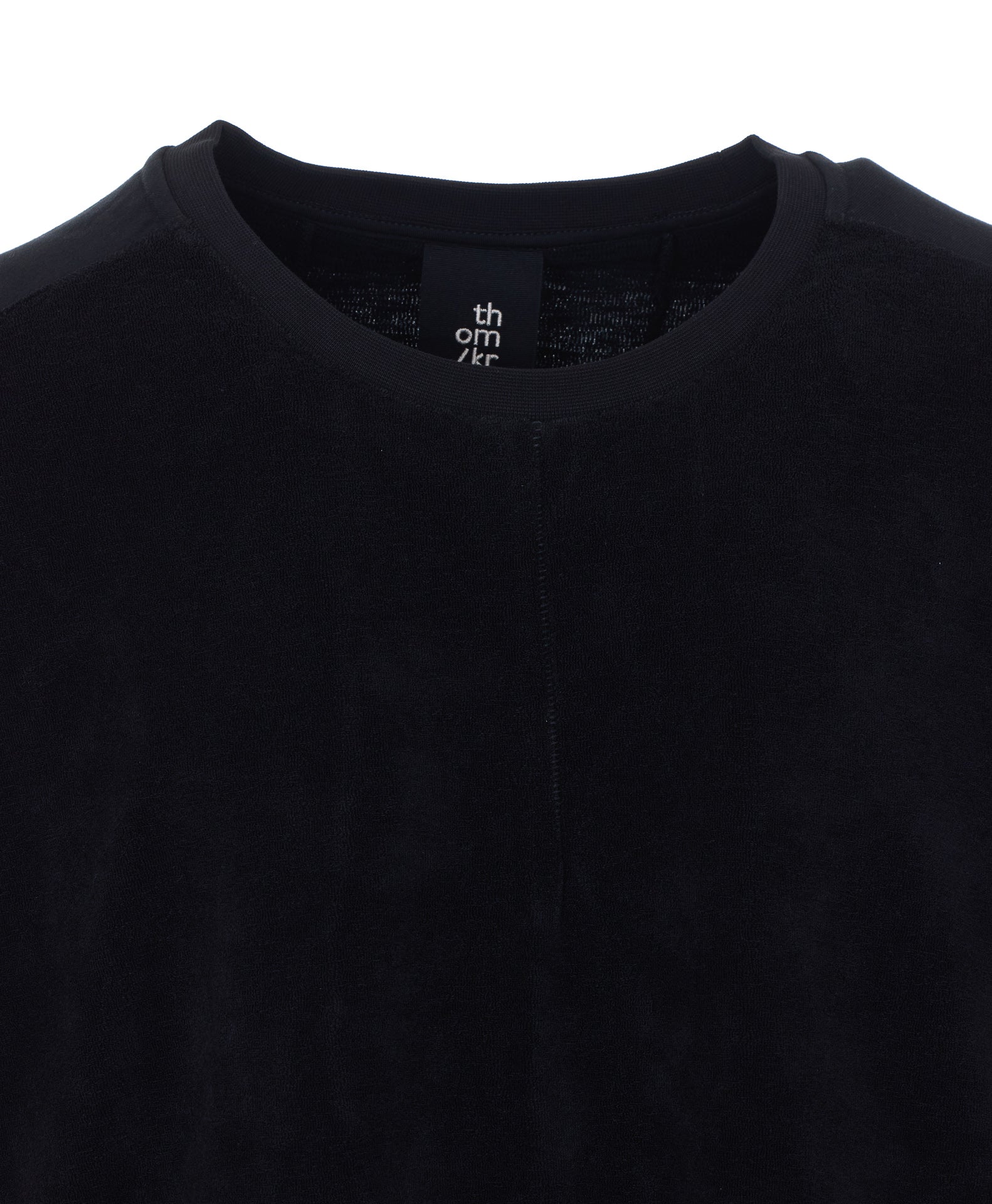 Thom Krom T-Shirts And Polos Black Cotton