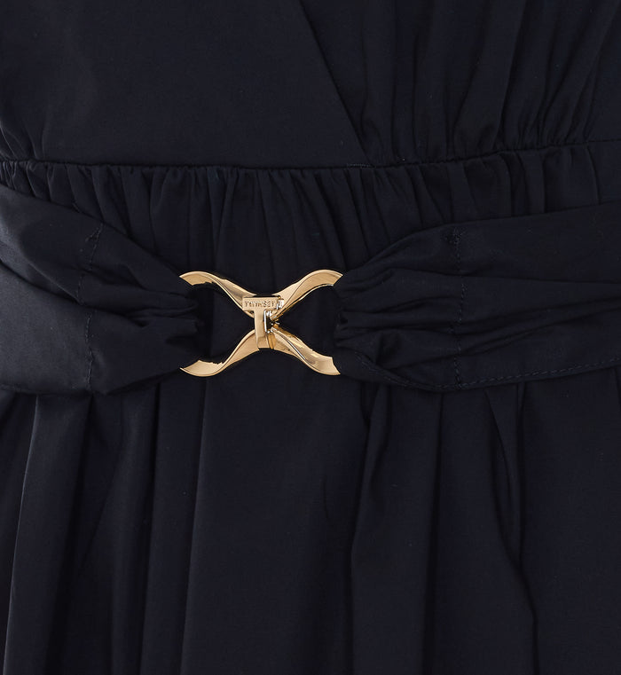 Twin-Set Dresses Black Cotton