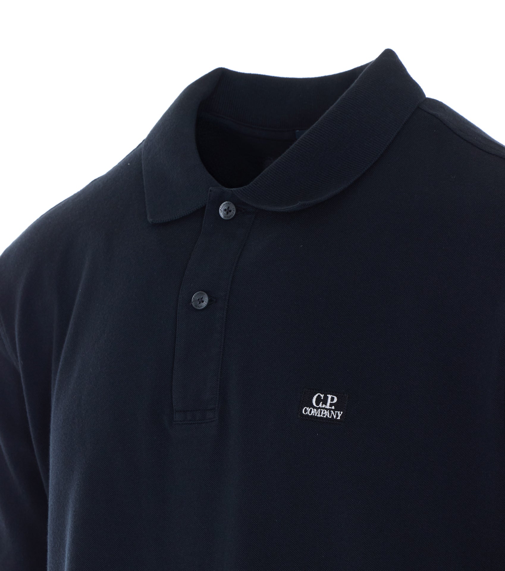 C.p. Company T-Shirts And Polos Black Cotton