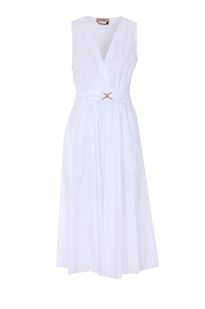 Twin-Set Dresses White Cotton