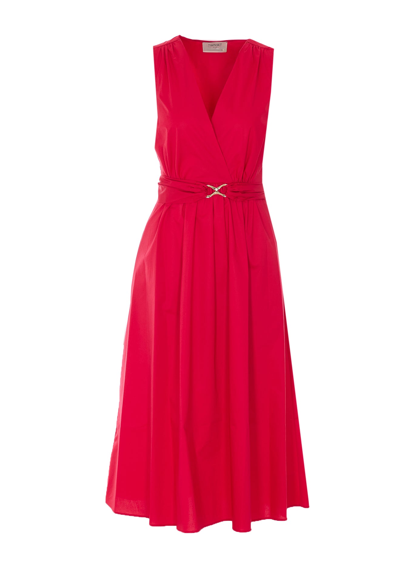 Twin-Set Dresses Red Cotton