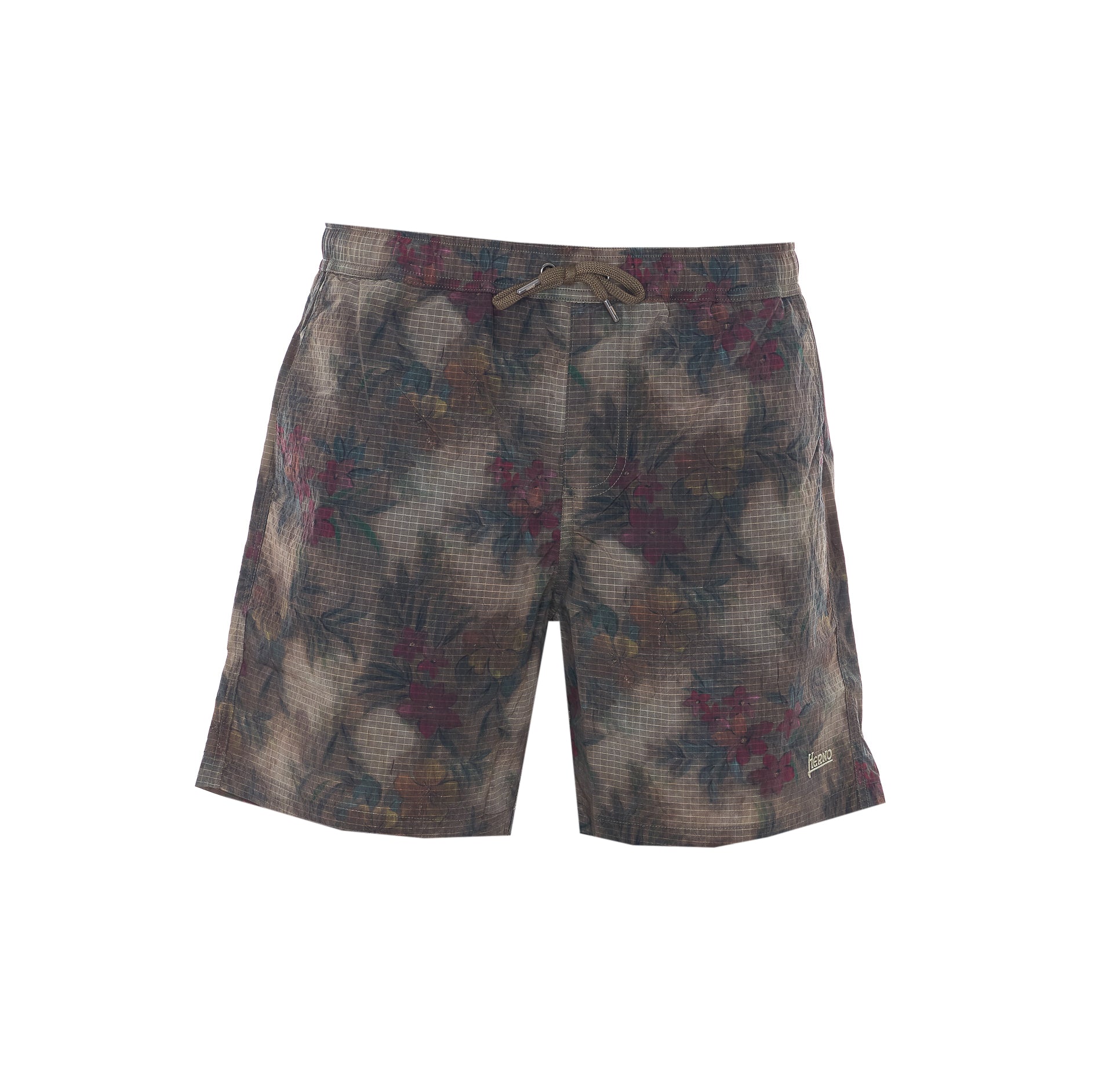 Herno Shorts Brown Polyamide