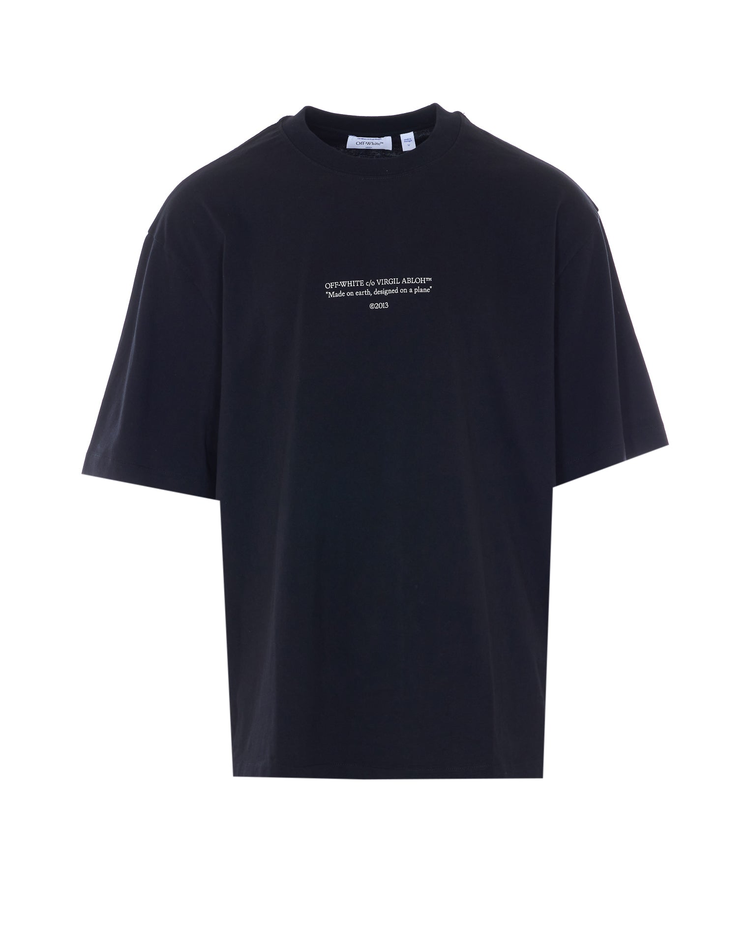 Off White T-Shirts And Polos Black Cotton