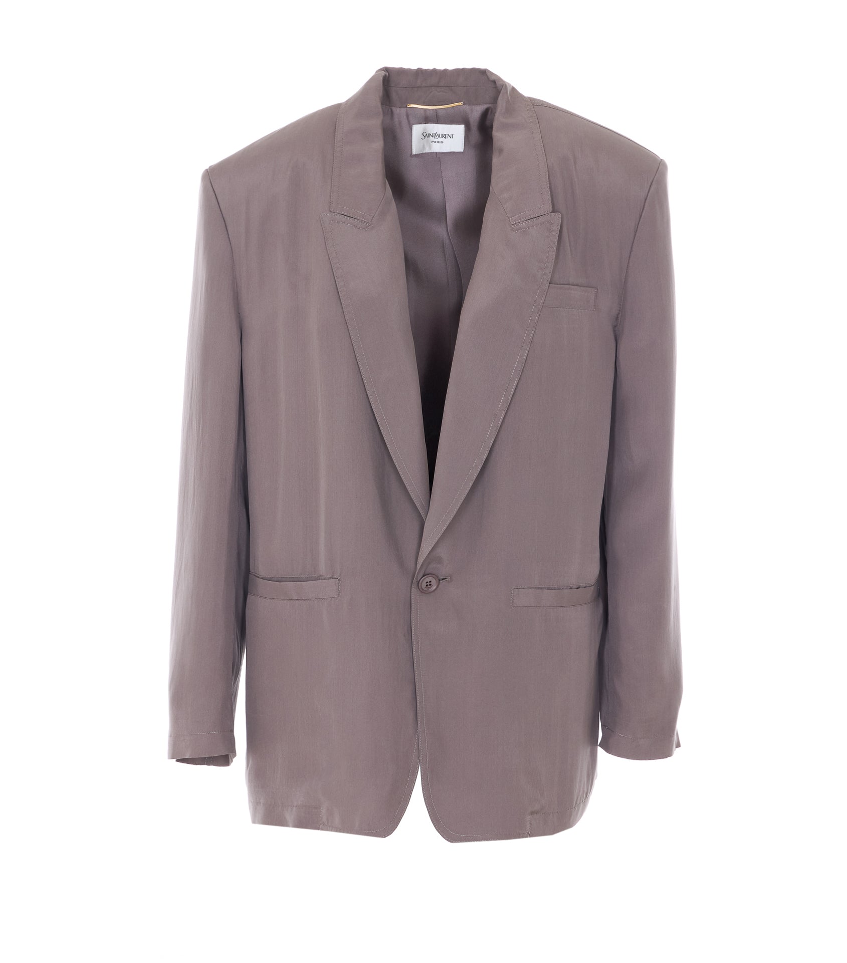 Saint Laurent Jackets Grey Silk
