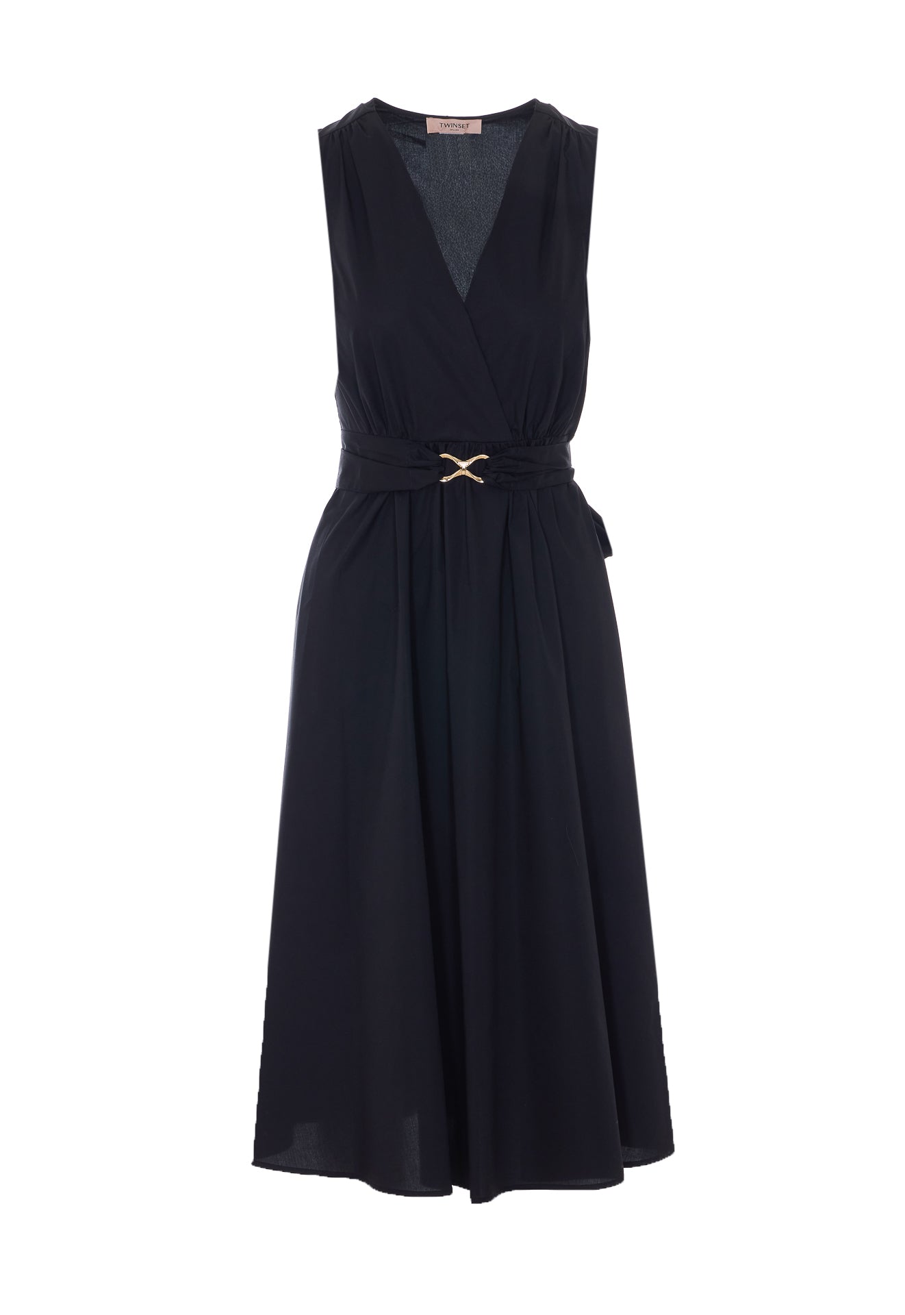 Twin-Set Dresses Black Cotton