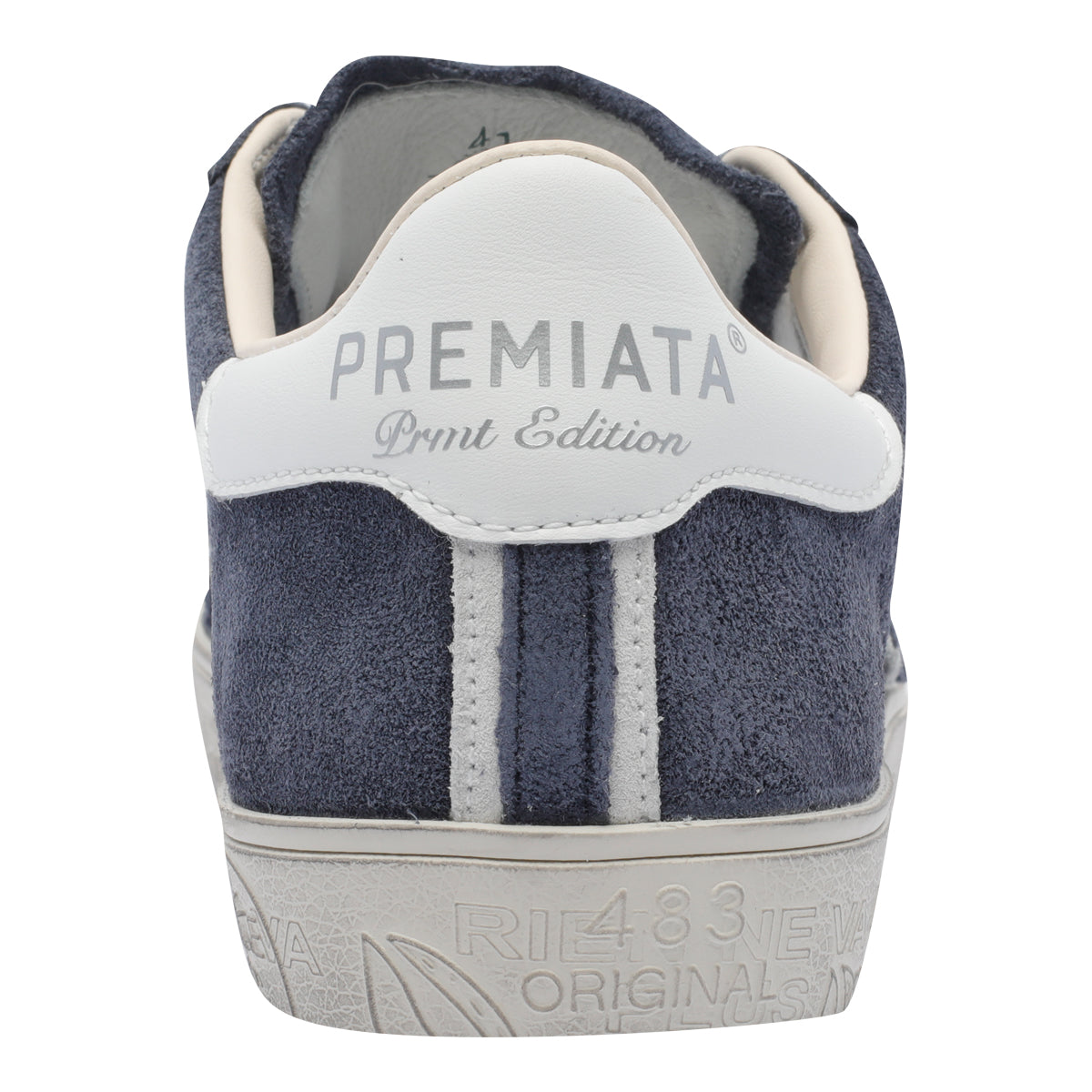 Premiata Sneakers Blue Suede Leather/rubber Sole