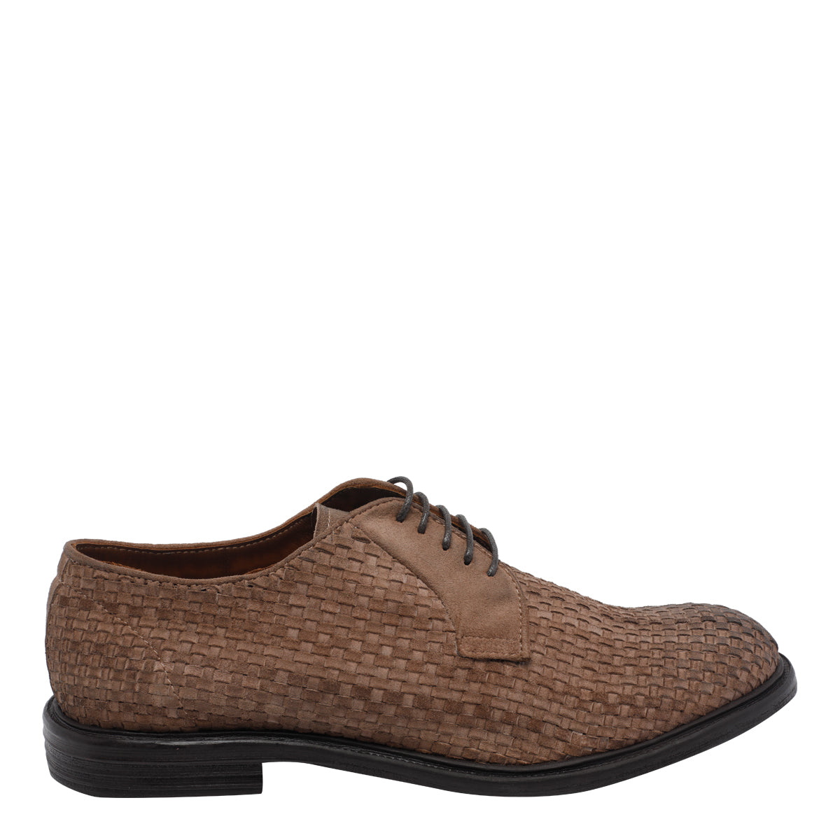 Pawelks Flat Shoes Brown Suede Leather/leather Sole