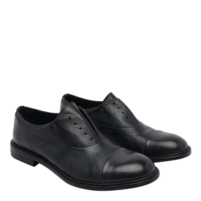 Pawelks Flat Shoes Blue Calf Leather/leather Sole
