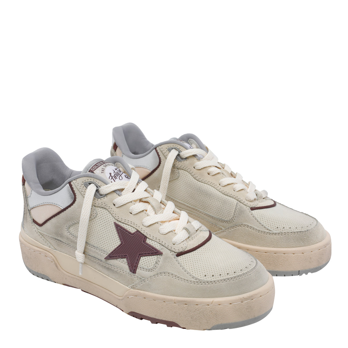 Golden Goose Sneakers Beige Calf Leather/rubber Sole