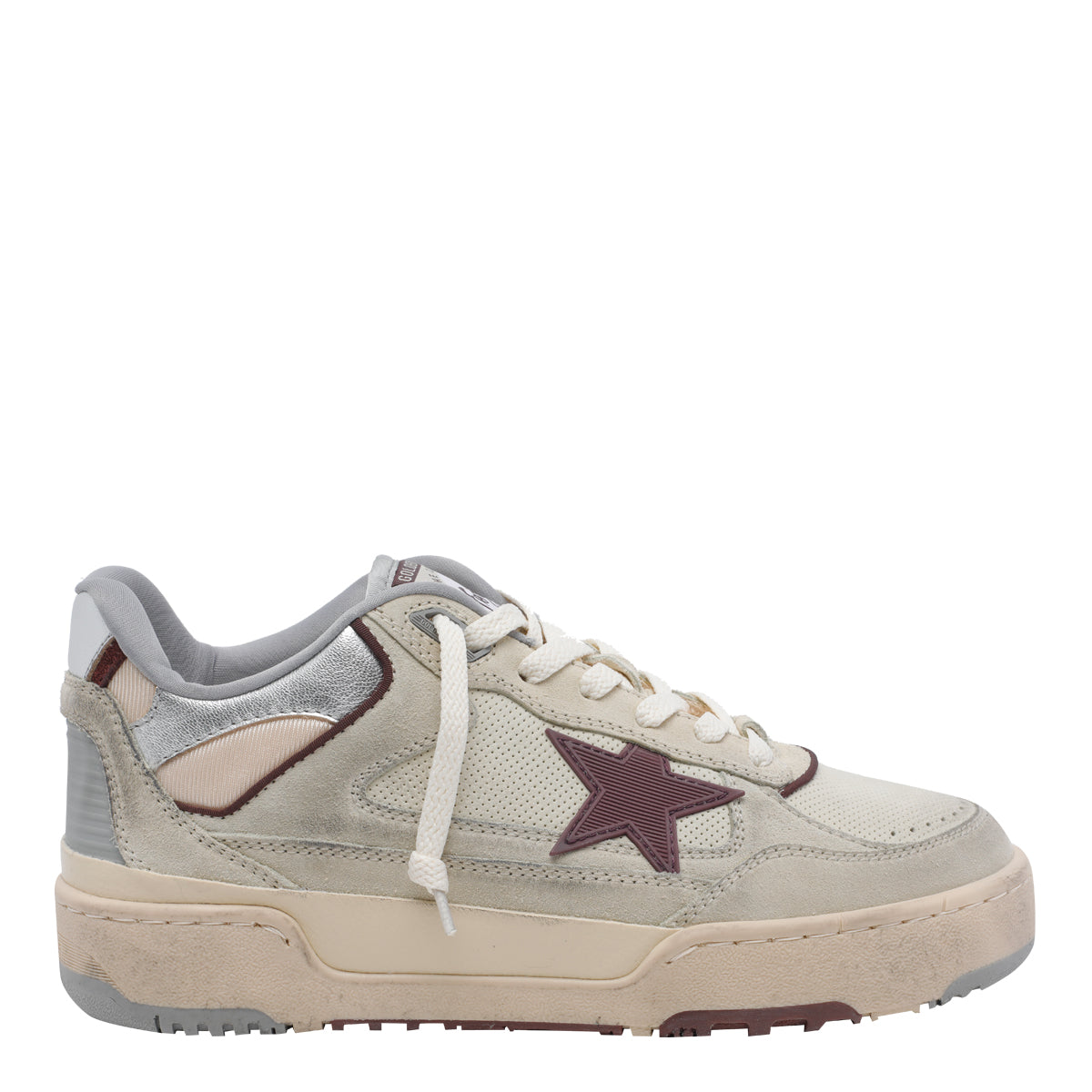 Golden Goose Sneakers Beige Calf Leather/rubber Sole