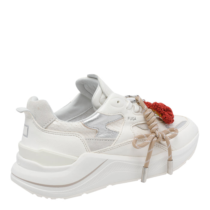 D.a.t.e. Sneakers White Calf Leather/rubber Sole