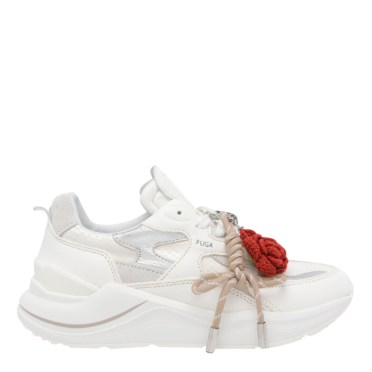 D.a.t.e. Sneakers White Calf Leather/rubber Sole
