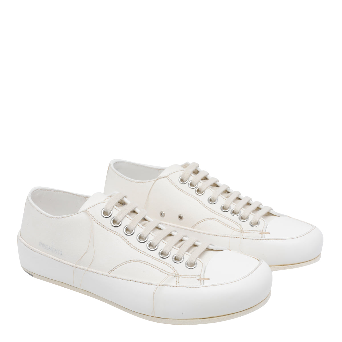 Premiata Sneakers White Calf Leather/rubber Sole