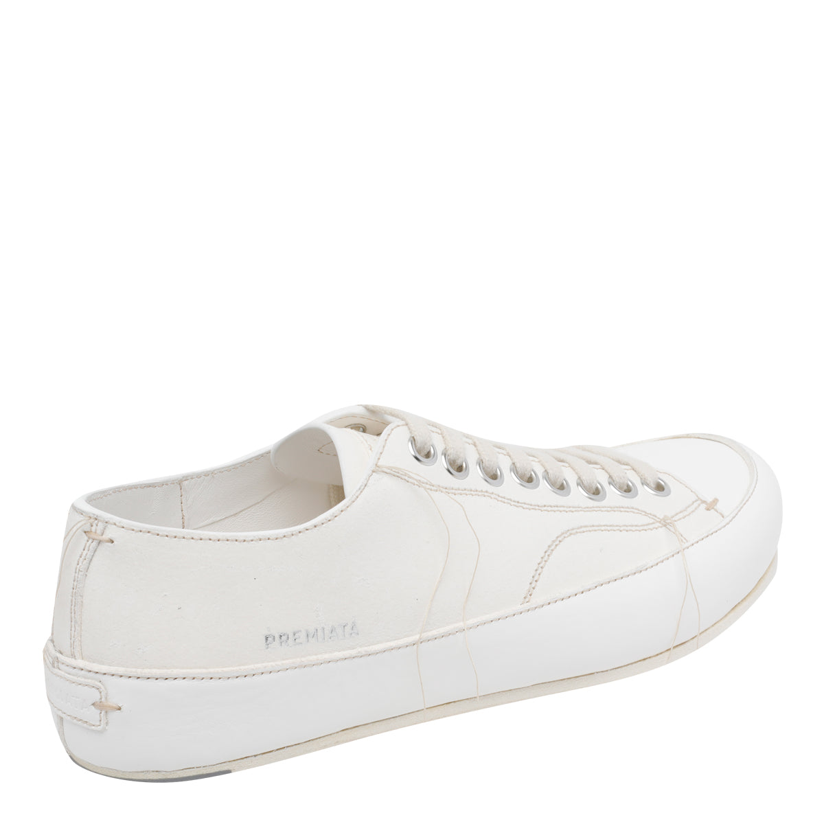 Premiata Sneakers White Calf Leather/rubber Sole