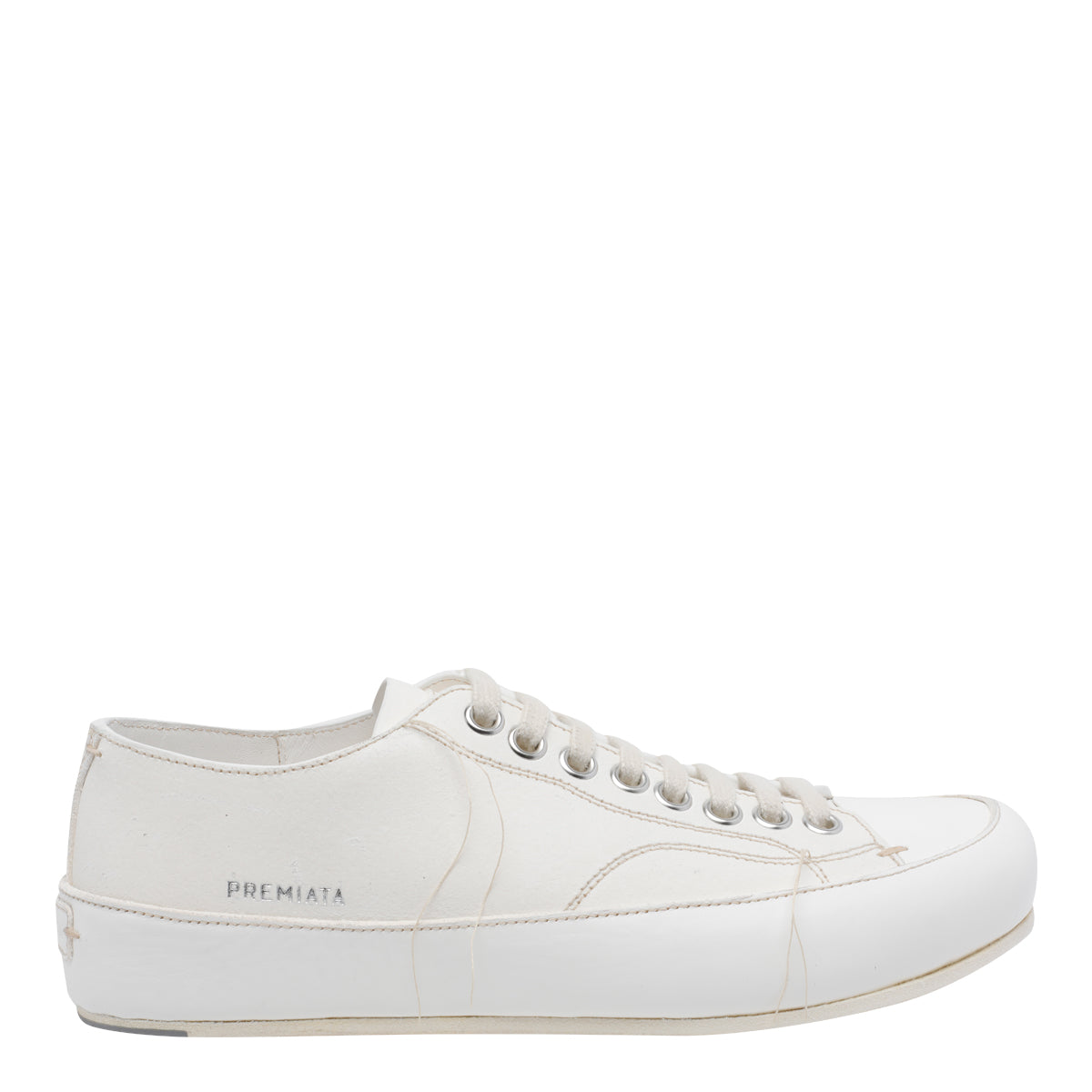 Premiata Sneakers White Calf Leather/rubber Sole