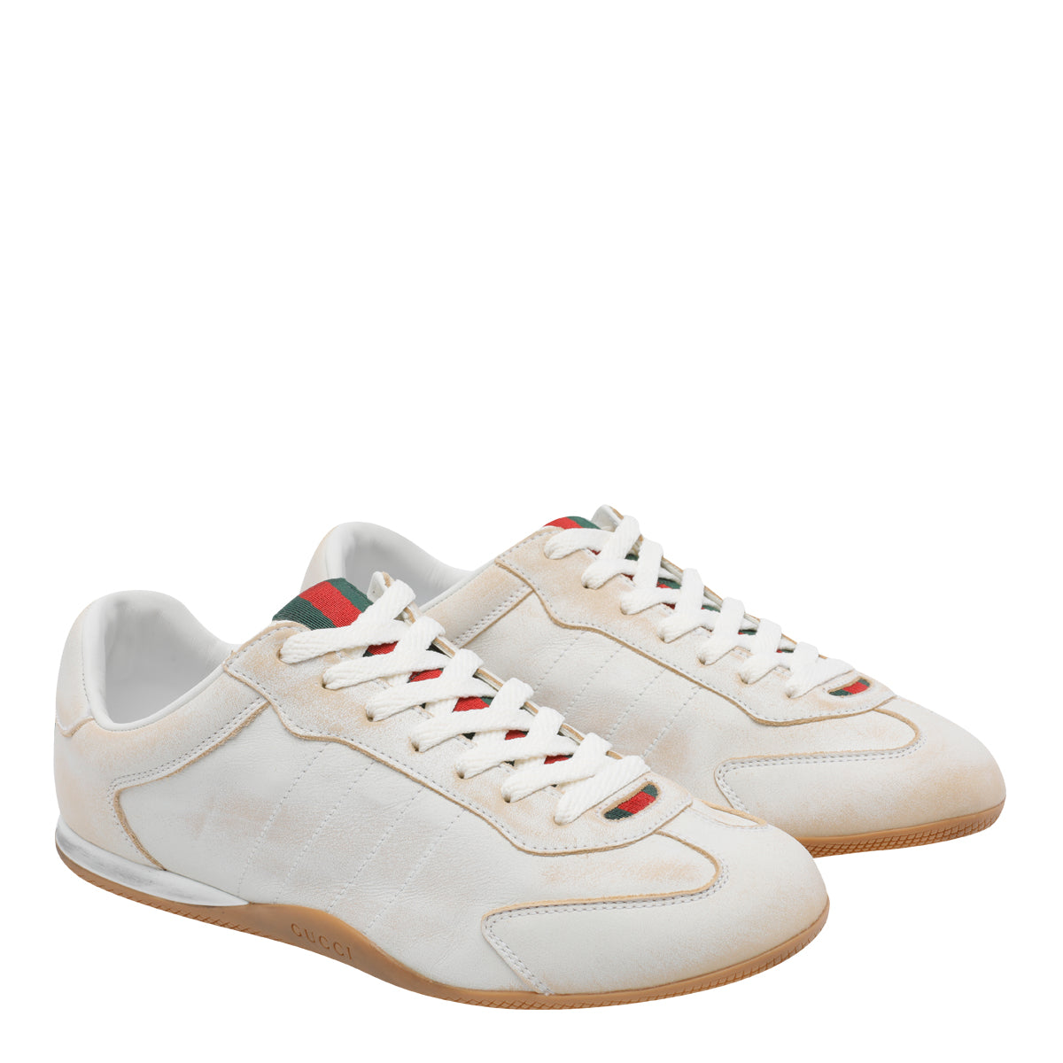 Gucci Sneakers White Calf Leather/rubber Sole