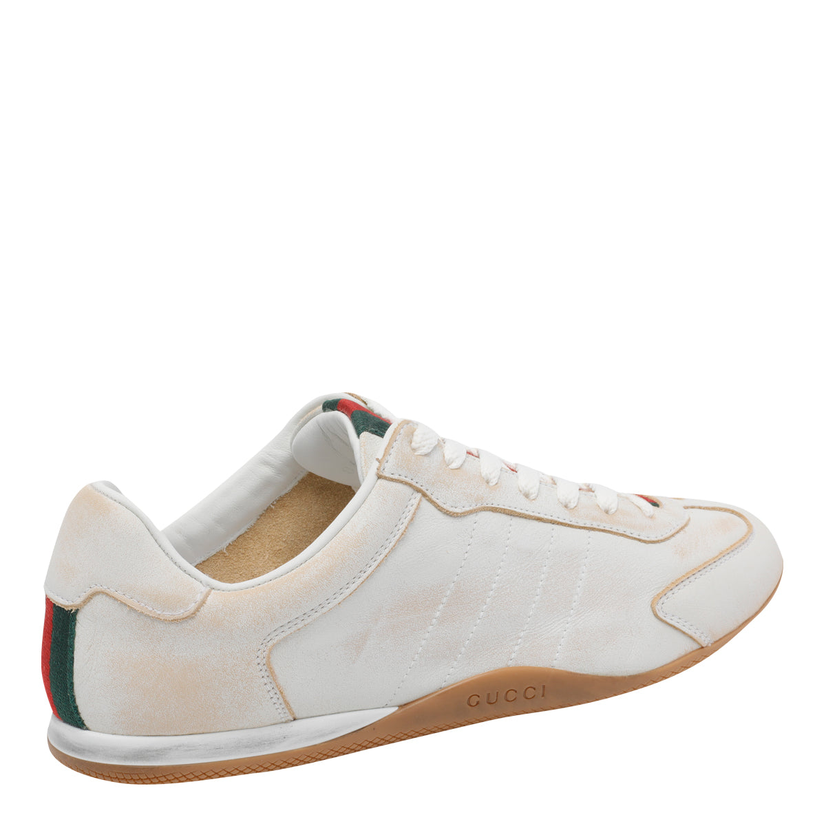 Gucci Sneakers White Calf Leather/rubber Sole