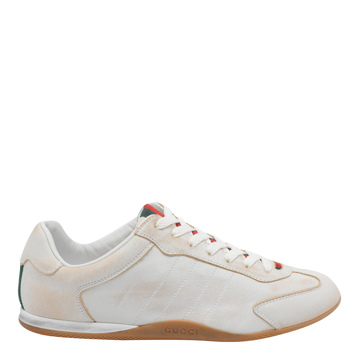 Gucci Sneakers White Calf Leather/rubber Sole