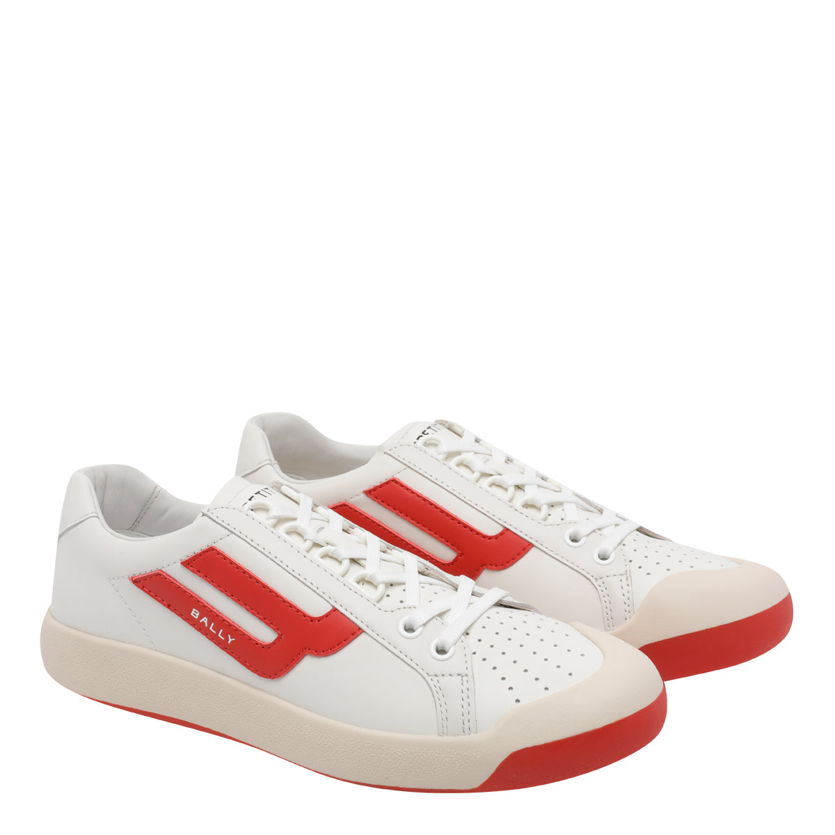 Bally Sneakers White Calf Leather/rubber Sole