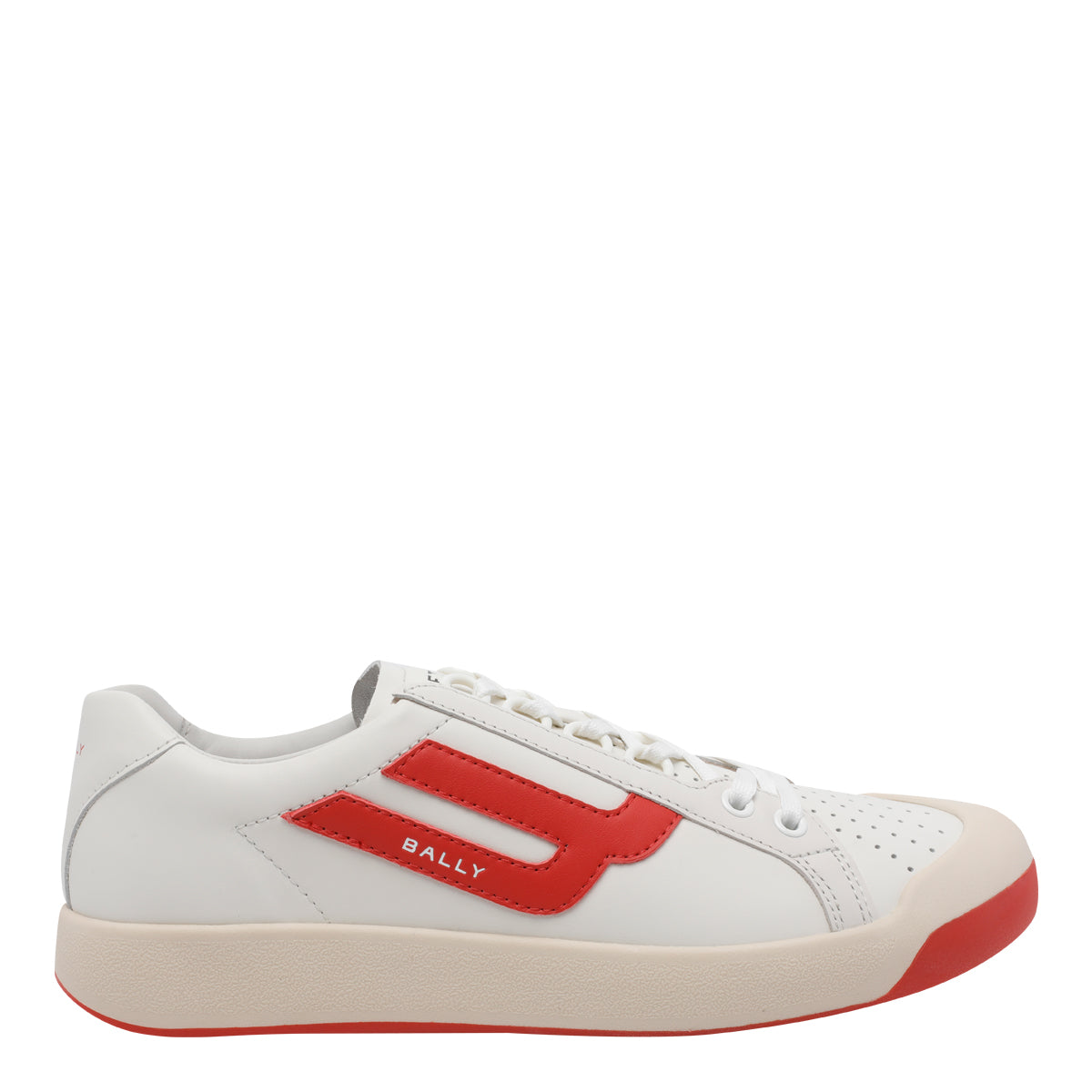 Bally Sneakers White Calf Leather/rubber Sole