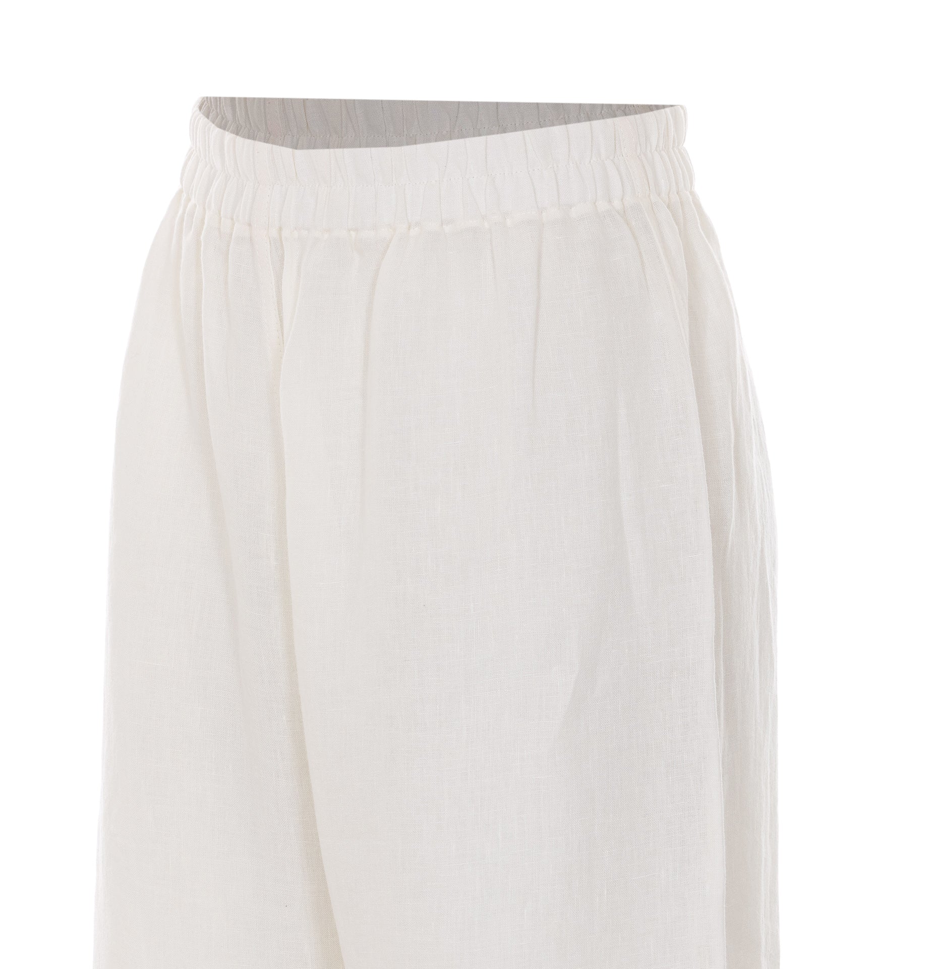 Maurizio Trousers White Linen