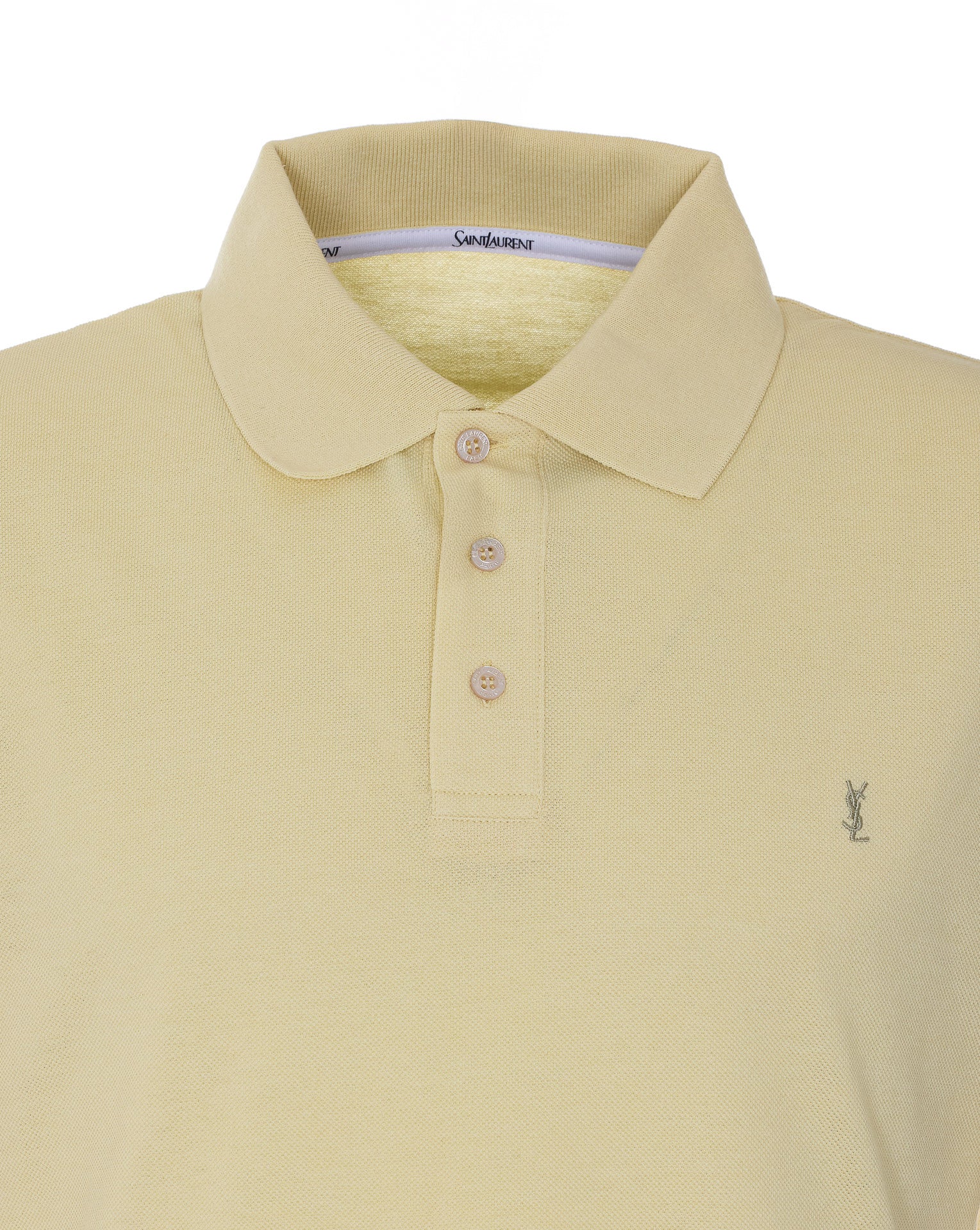 Saint Laurent T-Shirts And Polos Yellow Cotton