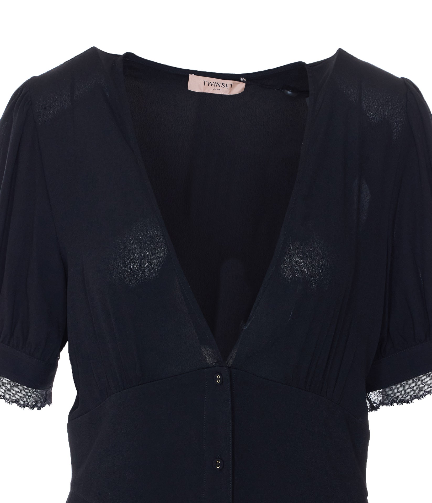 Twin-Set Dresses Black Viscose