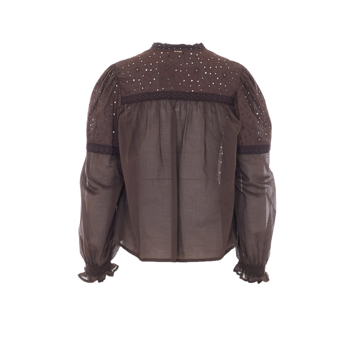 Twin-Set Shirts Brown Cotton