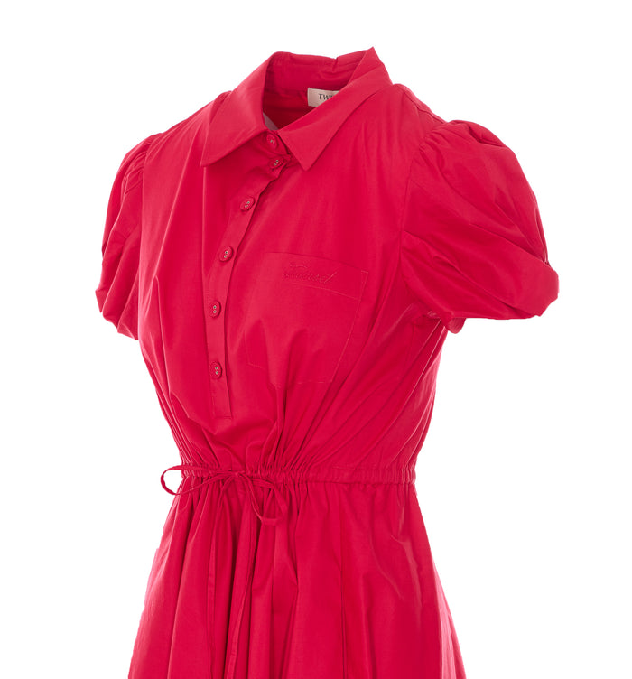 Twin-Set Dresses Red Cotton