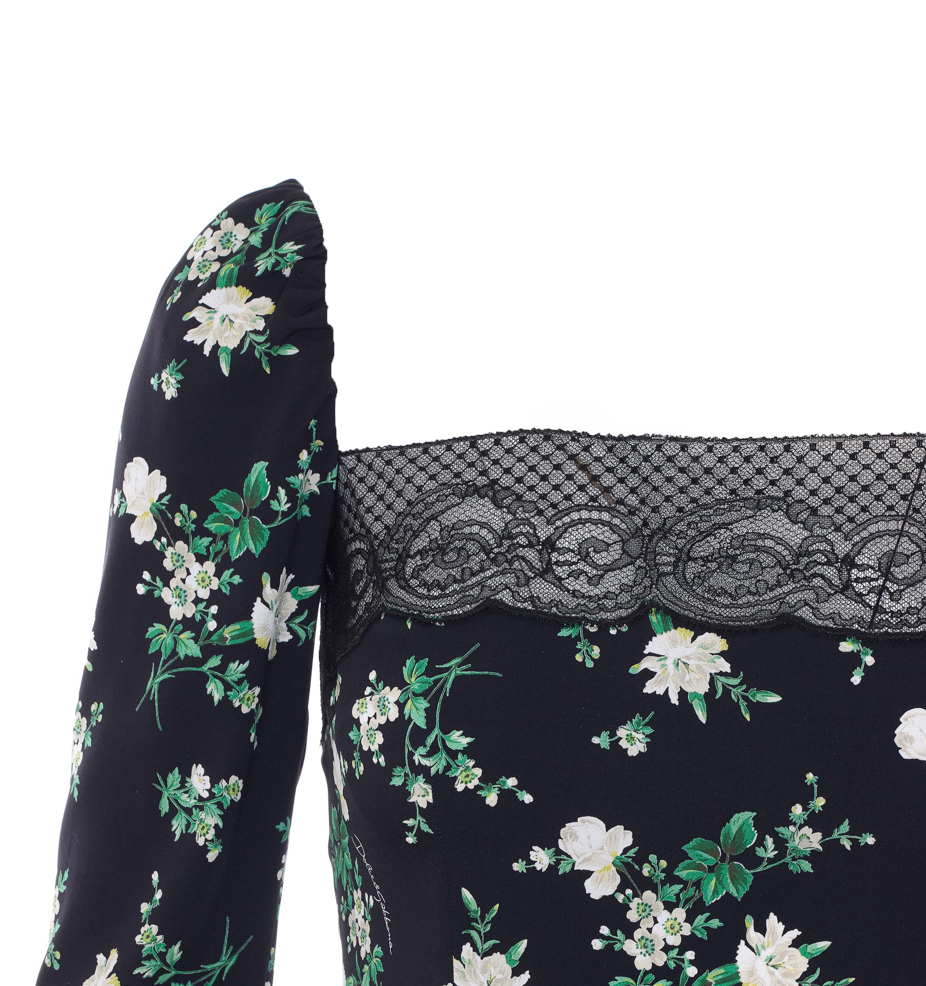 Dolce & Gabbana Top Black Silk