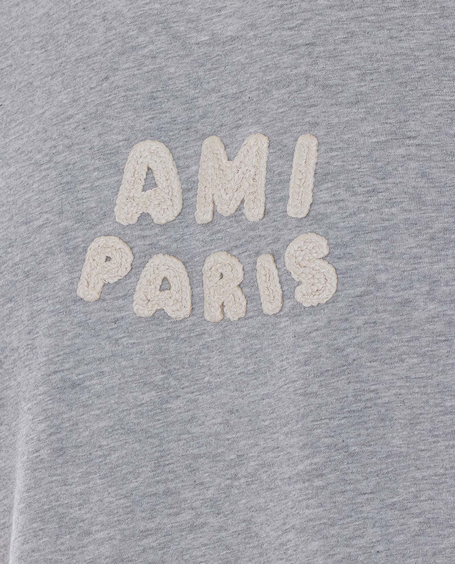 Ami Alexandre Matiussi T-Shirts And Polos Grey Cotton