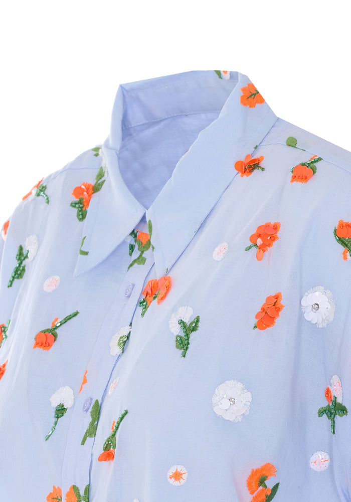 Essentiel Antwerp Shirts Blue Cotton