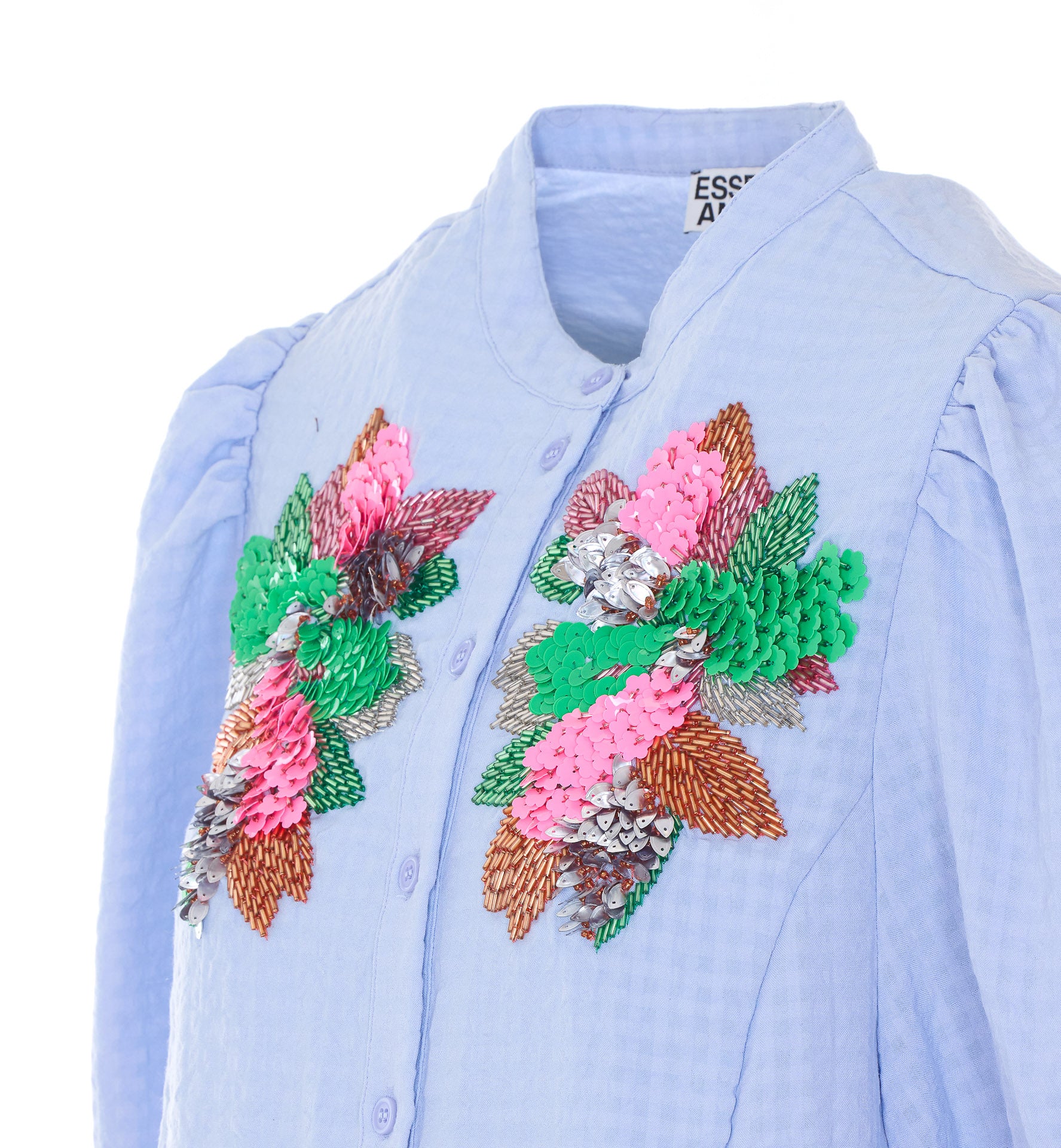 Essentiel Antwerp Shirts Blue Polyester