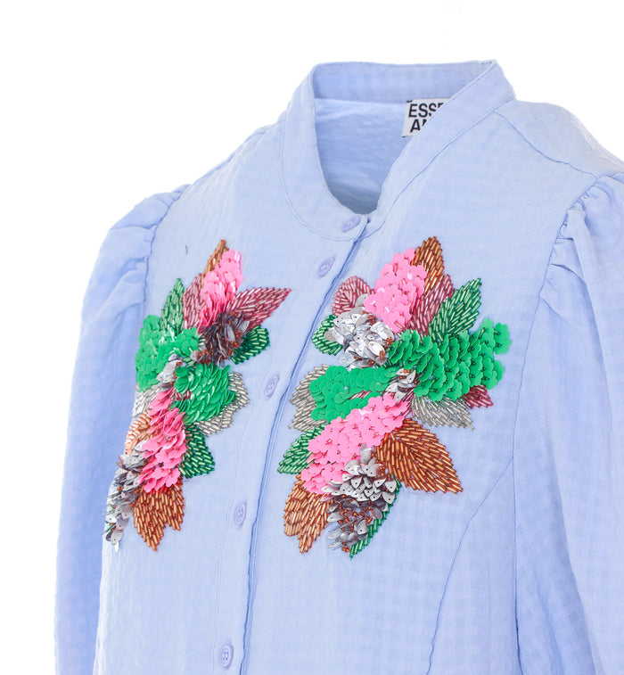 Essentiel Antwerp Shirts Blue Polyester