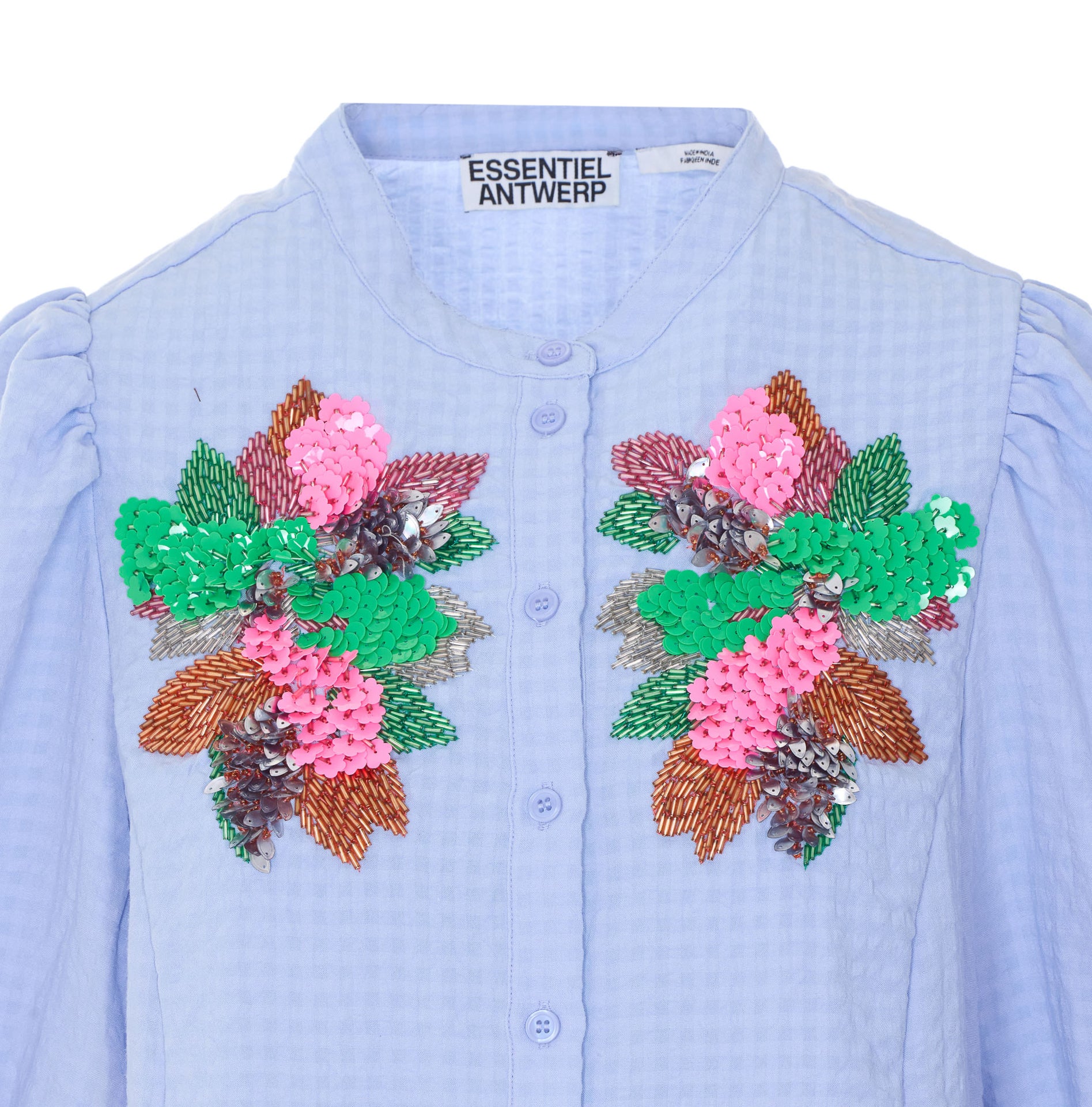 Essentiel Antwerp Shirts Blue Polyester