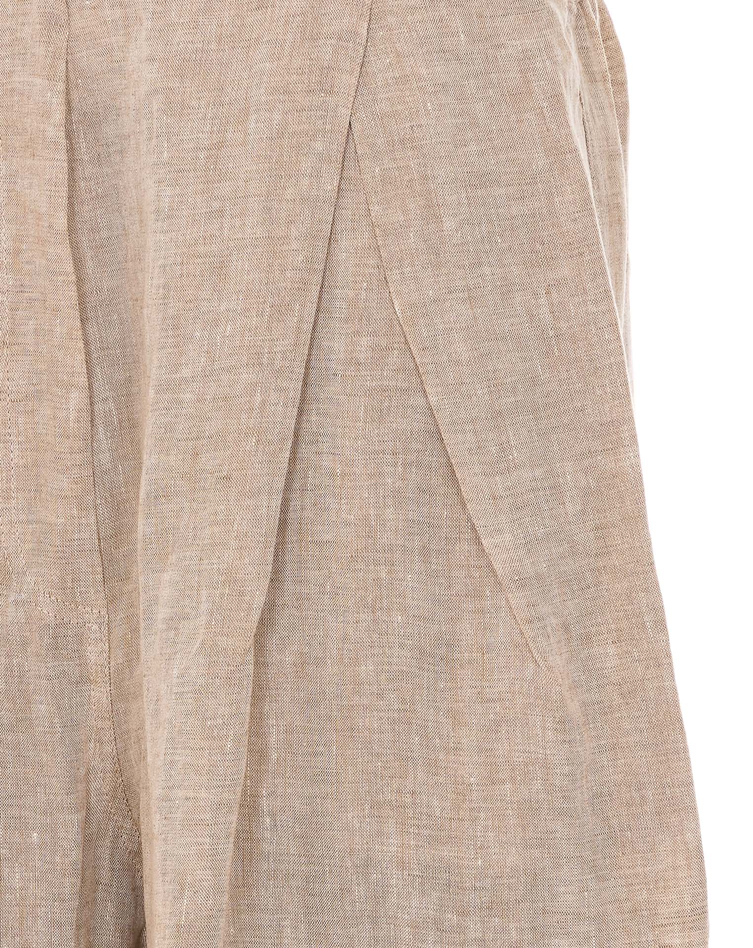 Maurizio Trousers Beige Linen