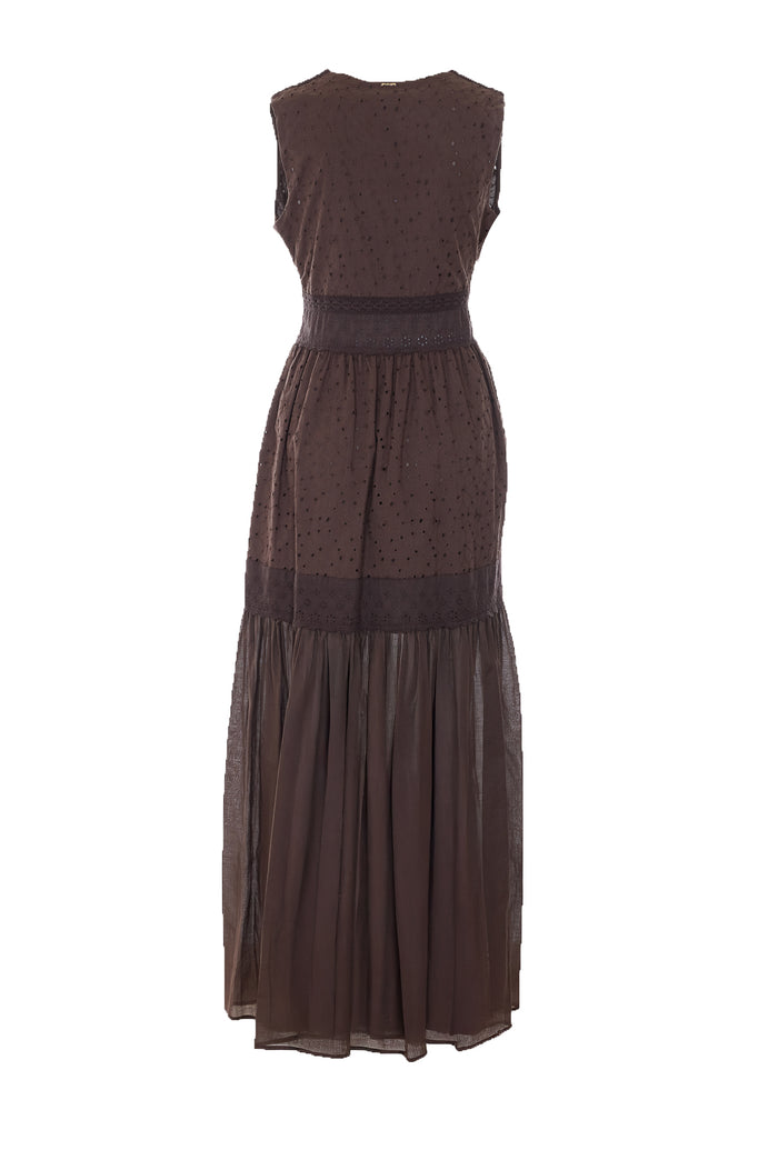 Twin-Set Dresses Brown Cotton