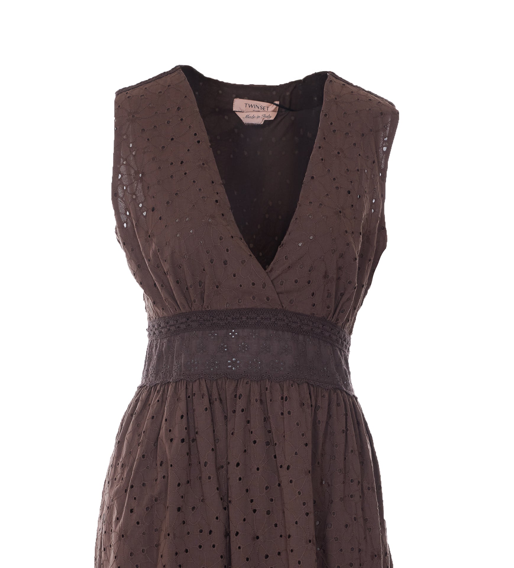 Twin-Set Dresses Brown Cotton