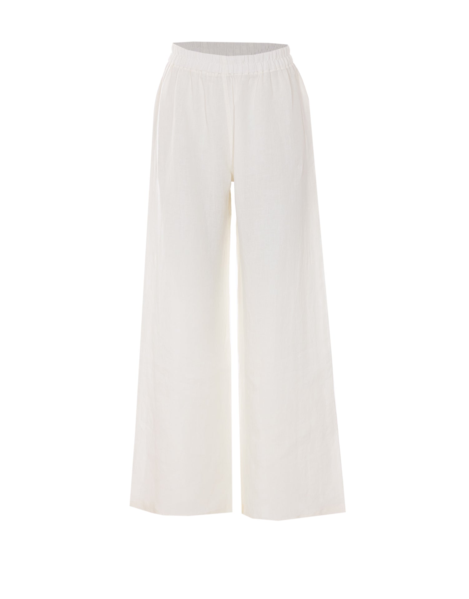 Maurizio Trousers White Linen