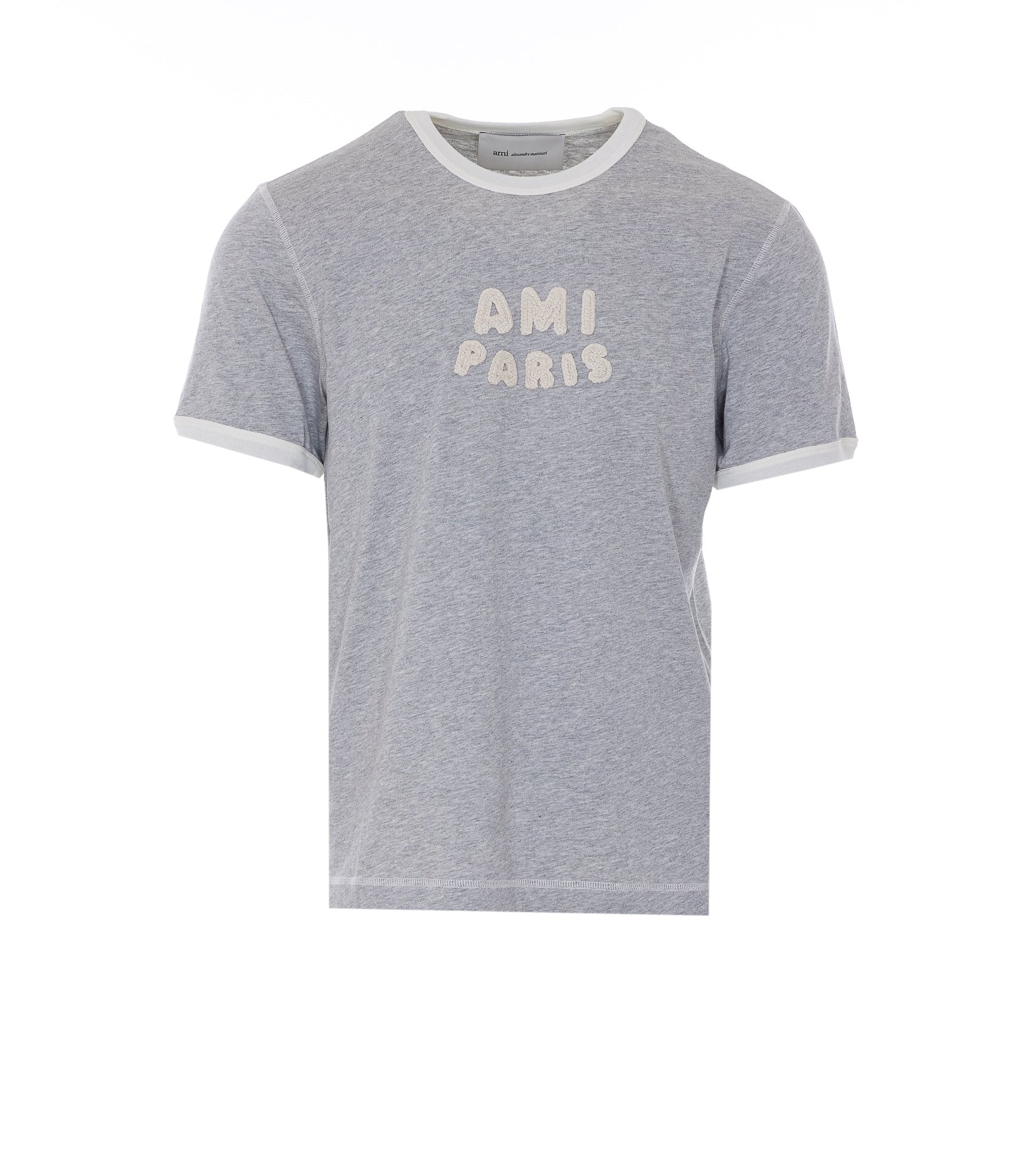 Ami Alexandre Matiussi T-Shirts And Polos Grey Cotton