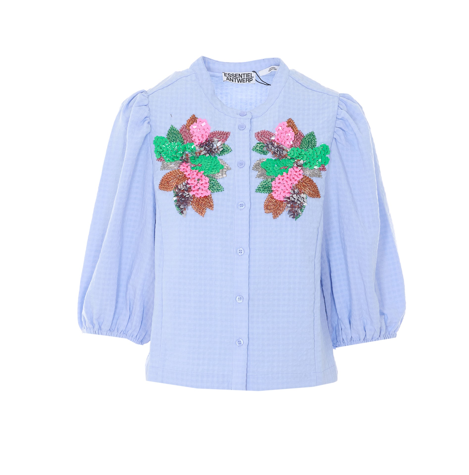 Essentiel Antwerp Shirts Blue Polyester